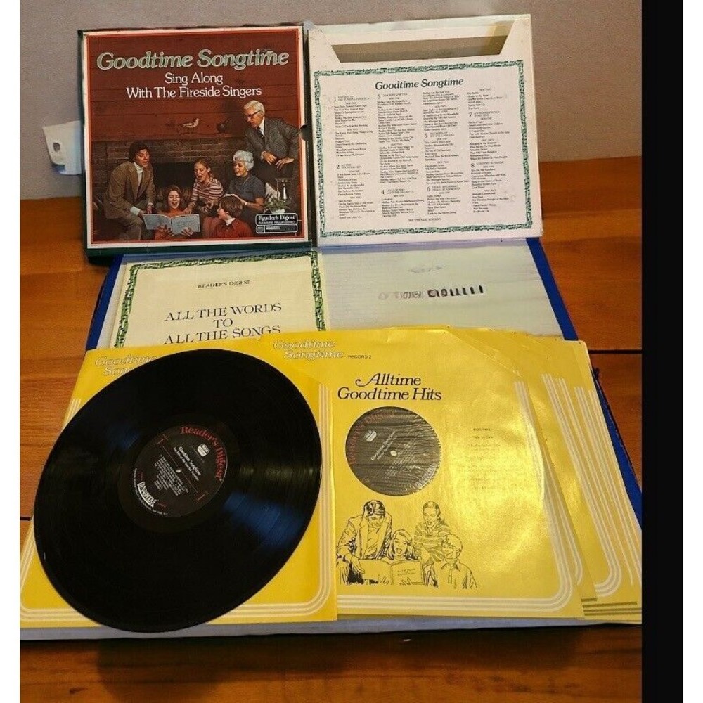 Readers Digest Goodtime Songtime , Sing Along With The Fireside Singers 8 LP Box